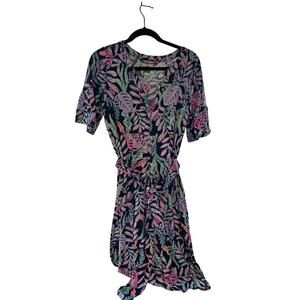 Lilly Pulitzer Kierna Short Dress Oyster Bay Navy You’ve Been Spotted Size Large